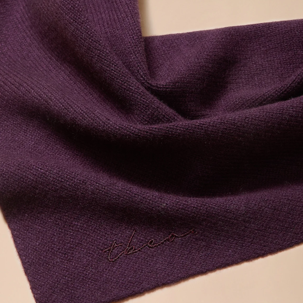 TBCo - Small Merino Wool Triangle Scarf - Fig