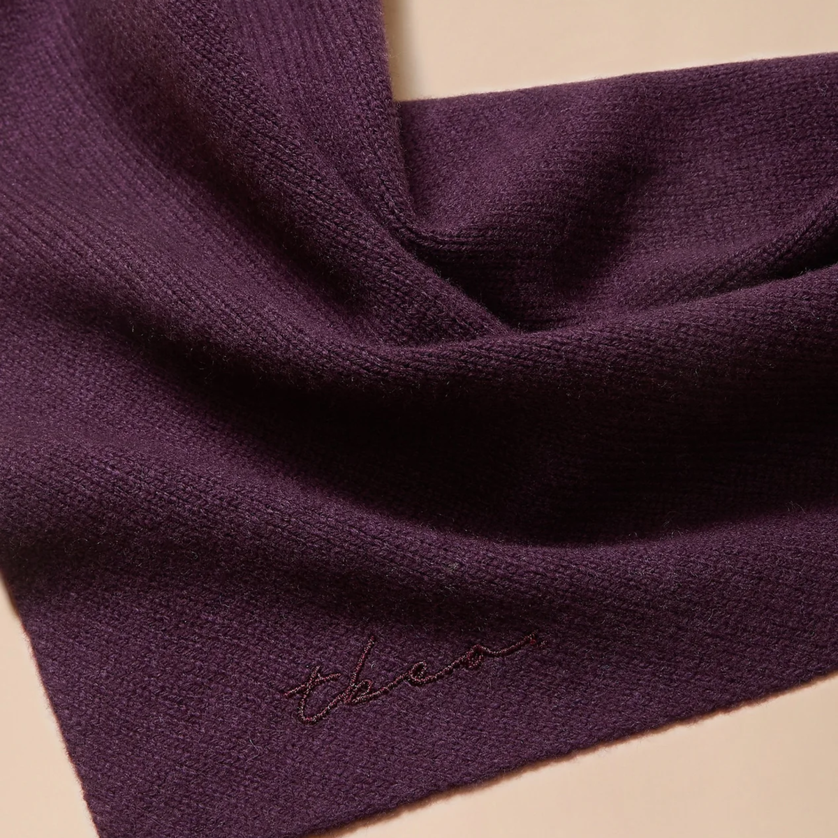 TBCo - Small Merino Wool Triangle Scarf - Fig