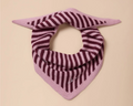 TBCo - Mini Merino Wool Triangle Scarf - Pink Stripe