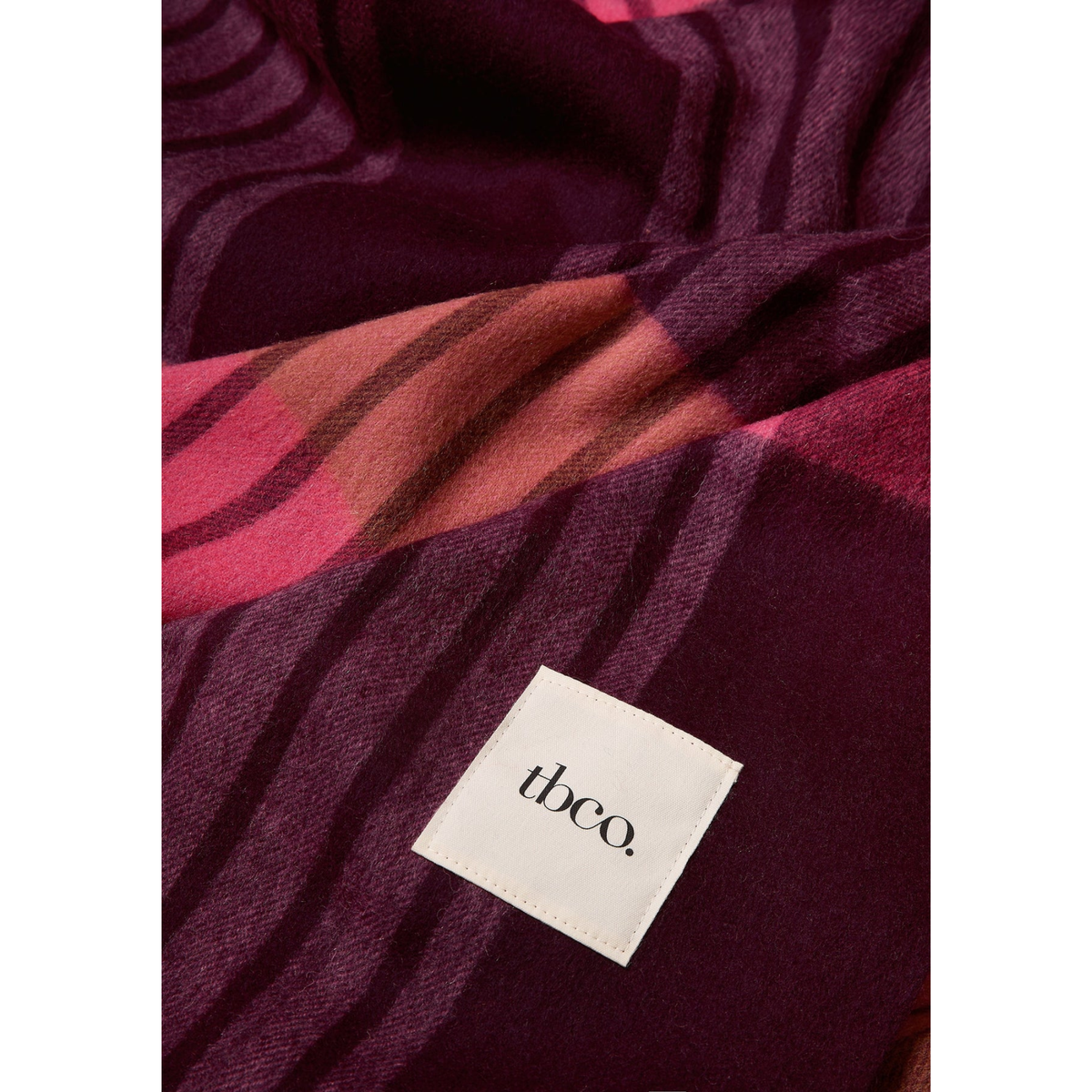 TBCo - Lambswool Blanket - Pink Pop Stripe