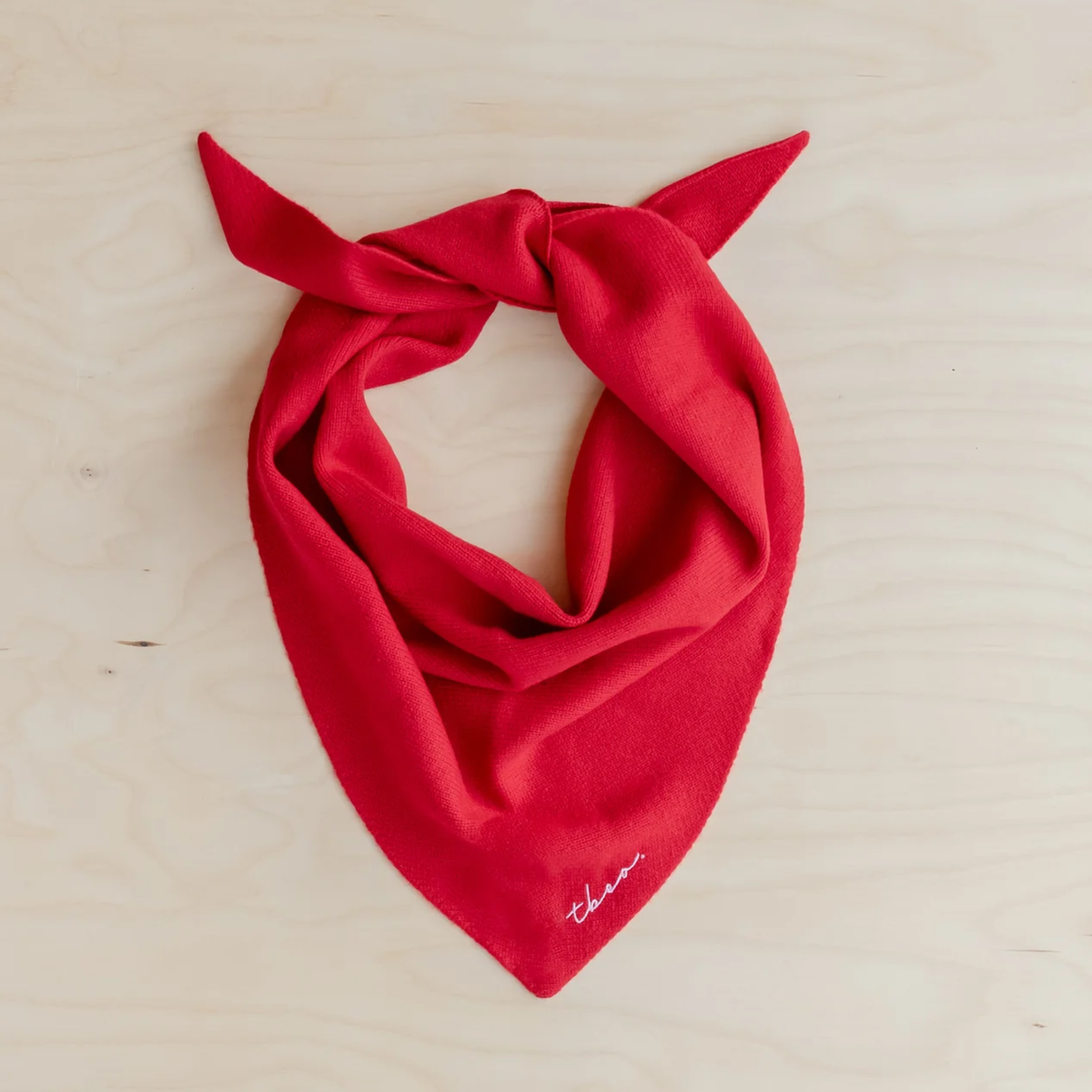 TBCo - Merino Triangle Scarf - Red