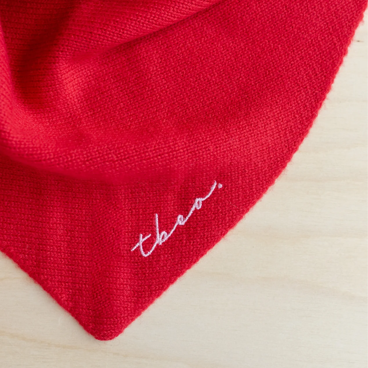 TBCo - Merino Triangle Scarf - Red