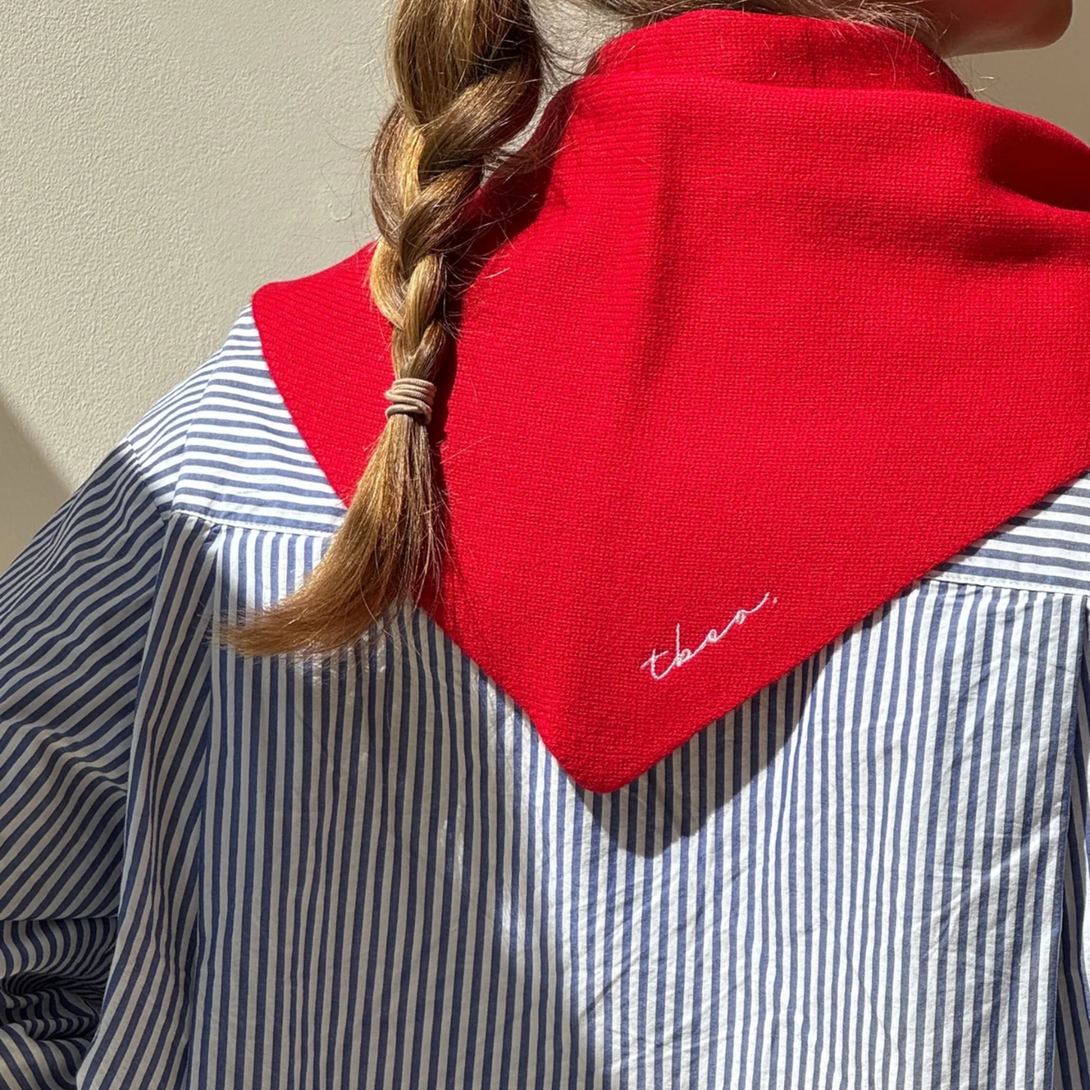 TBCo - Merino Triangle Scarf - Red