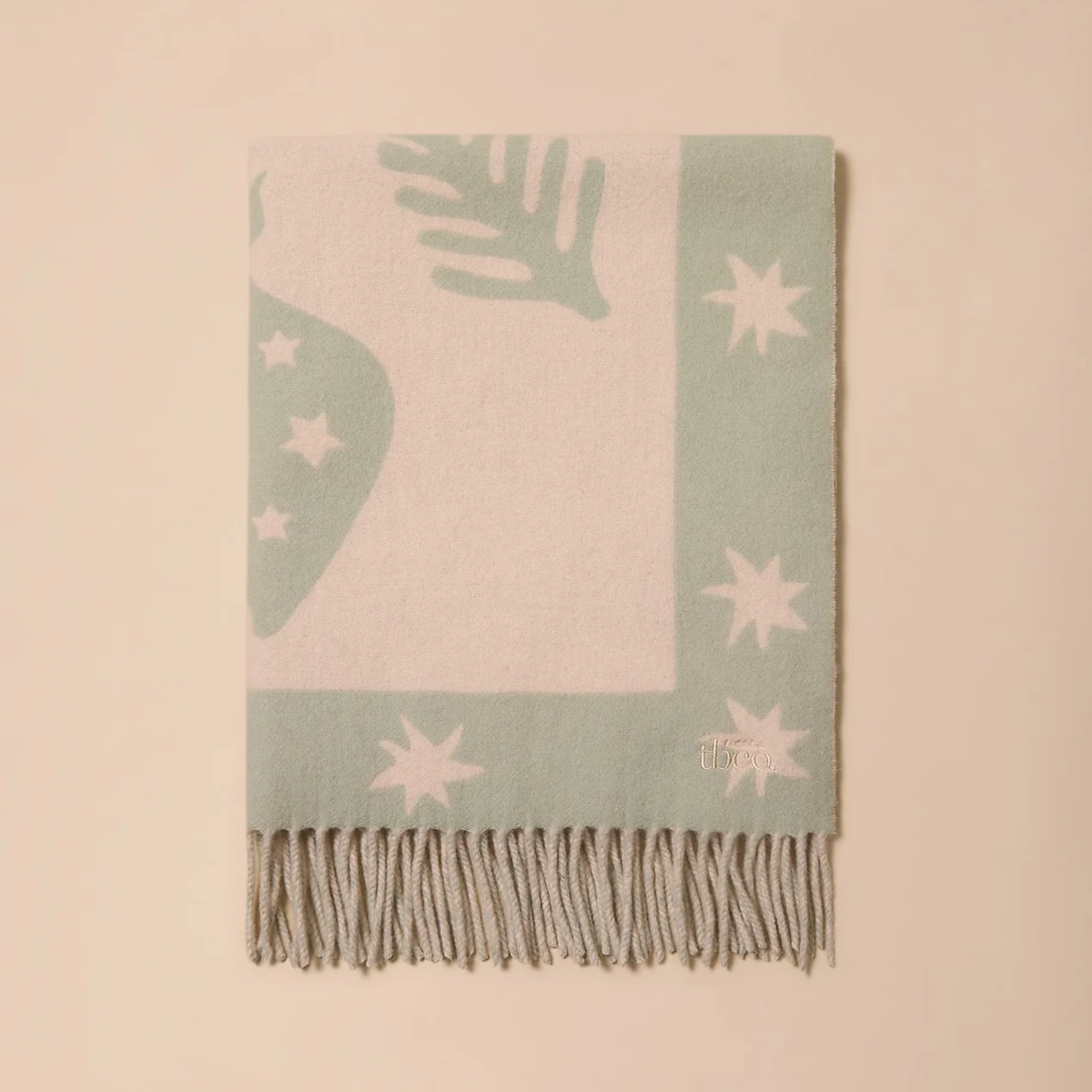 TBCo - Lambswool Baby Blanket - Sage Folk