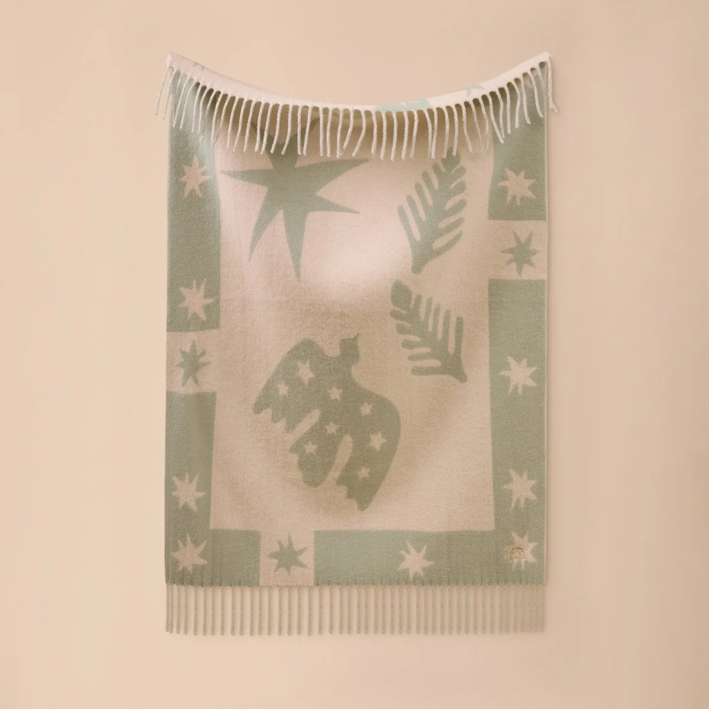 TBCo - Lambswool Baby Blanket - Sage Folk