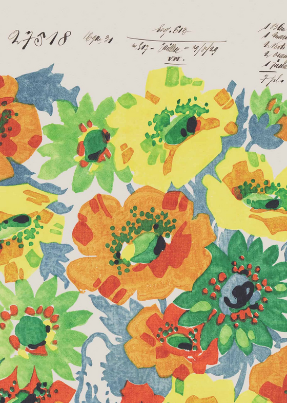 Print Sisters Summer Poppies Vintage Archive Poster Print Quinn Says