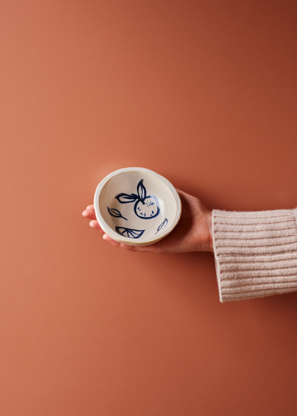 Orange Ceramic Snack Bowl by Ella Bua-In