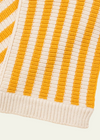 Gold Striped Knitted Scarf