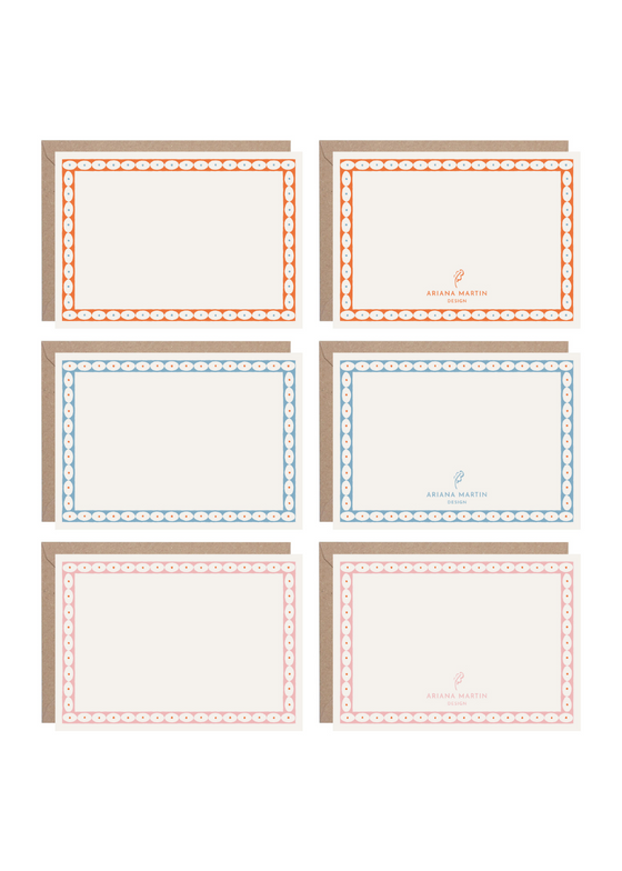 Ariana Martin Pack of 6 Patterned Notecards