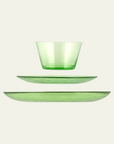 British Colour Standard Handmade Recycled Glass Dinnerware | Malachite Green Quinn Says