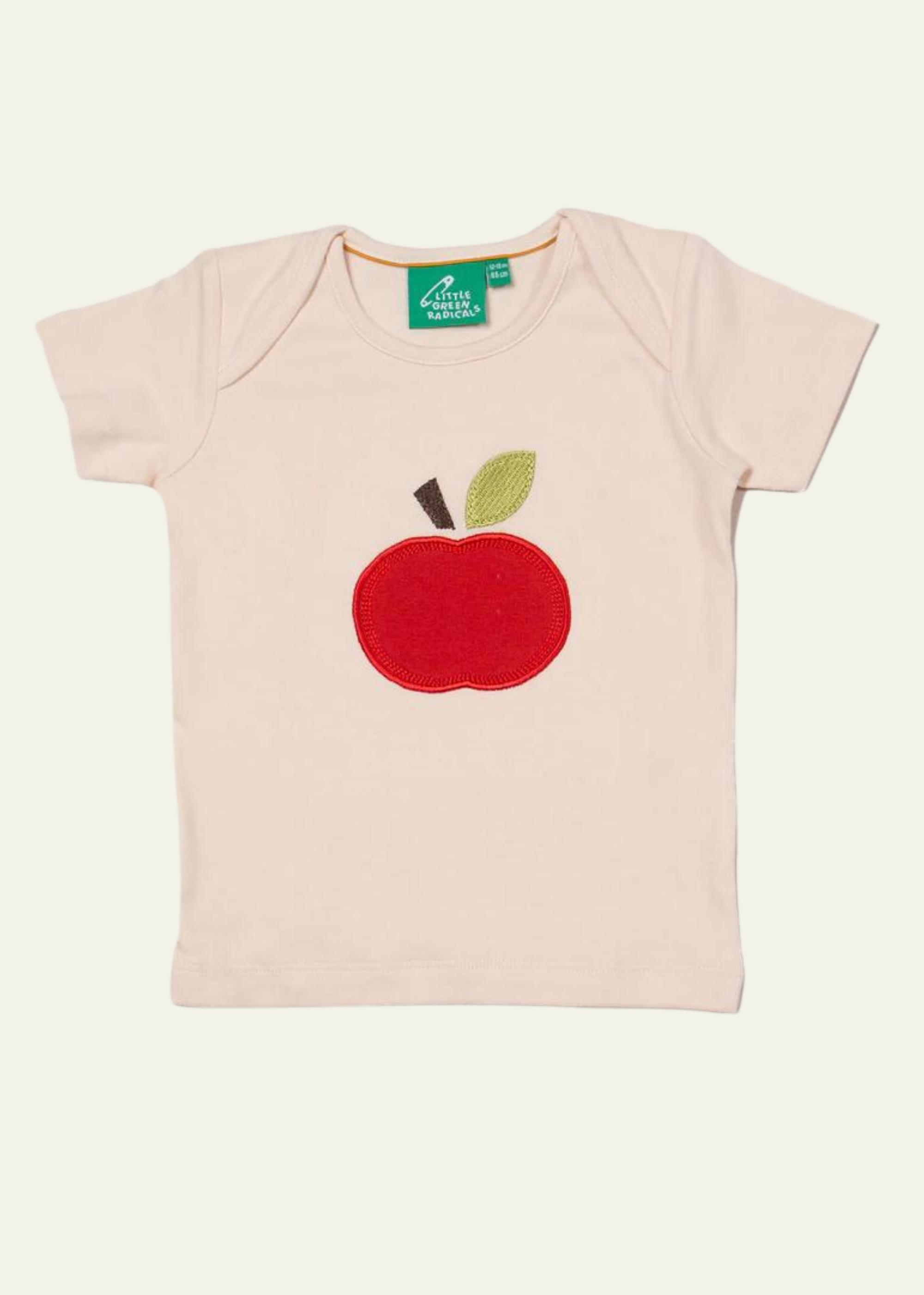 Little Green Radicals An Apple A Day Applique T-Shirt Quinn Says