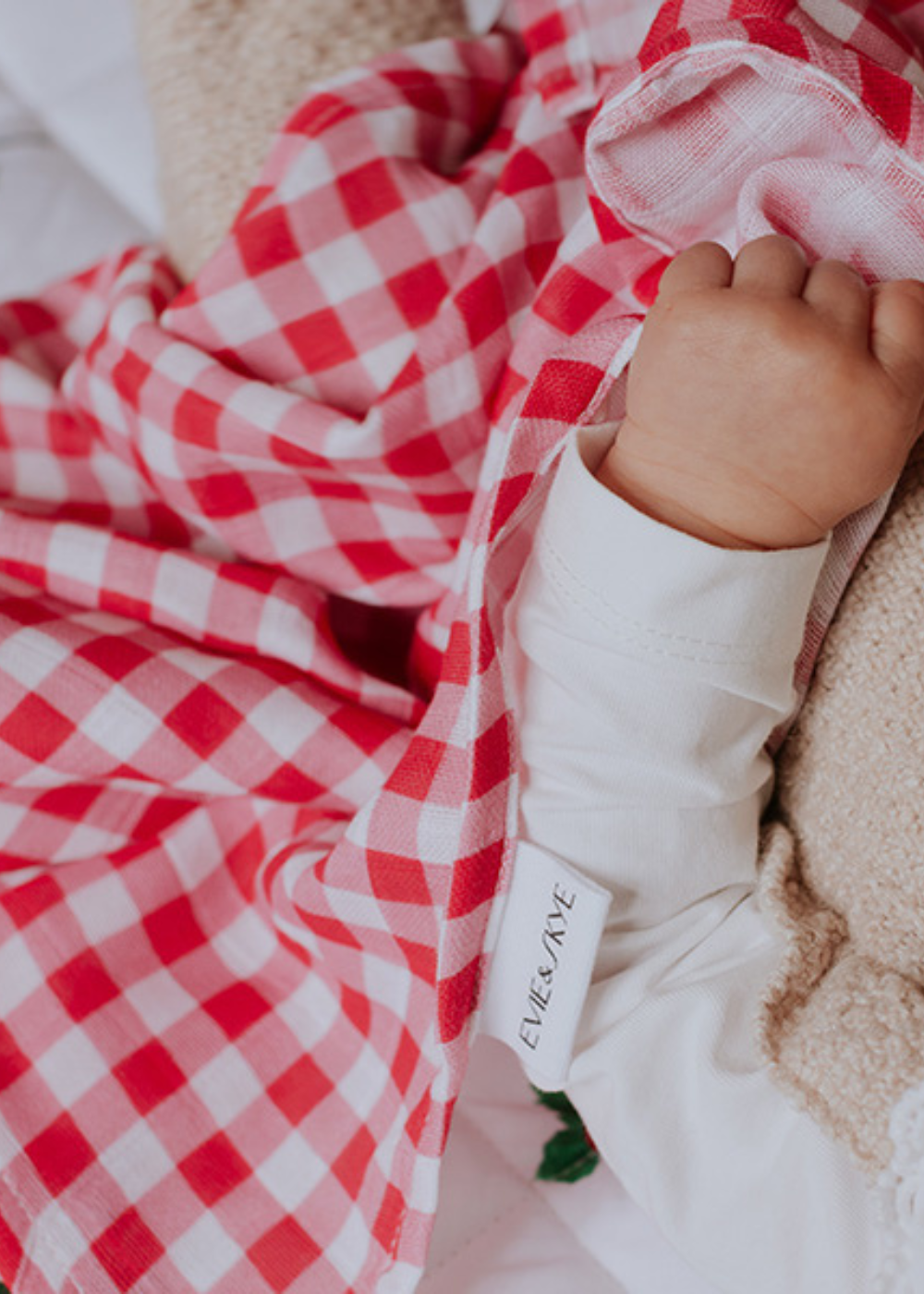 Evie & Skye Trio of Muslin Squares — Raspberry Orchard