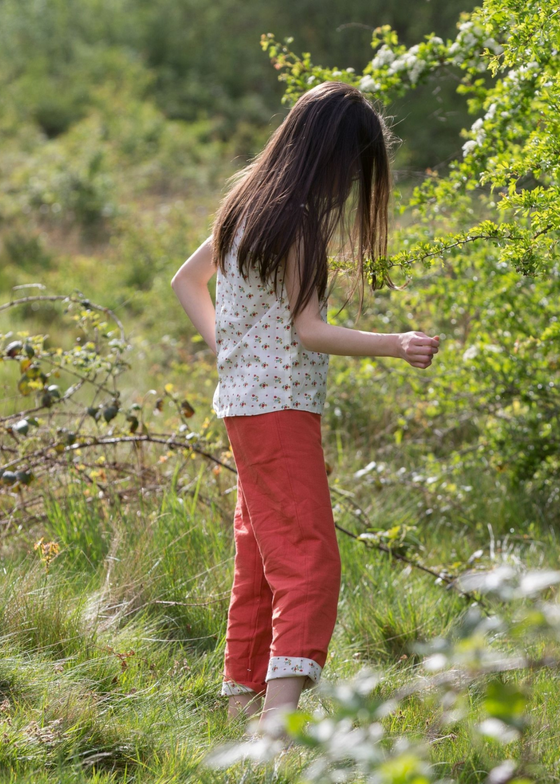 Little Green Radicals Spring Flowers Reversible Trousers