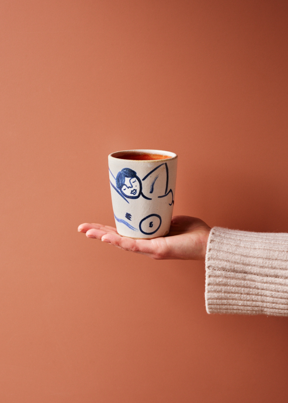 Ella Bua-In illustrated Ceramic Tumbler — Sunbather