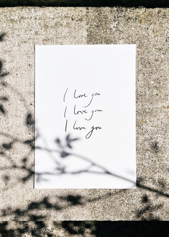 'I Love You' Original Artwork by Holly Delaney
