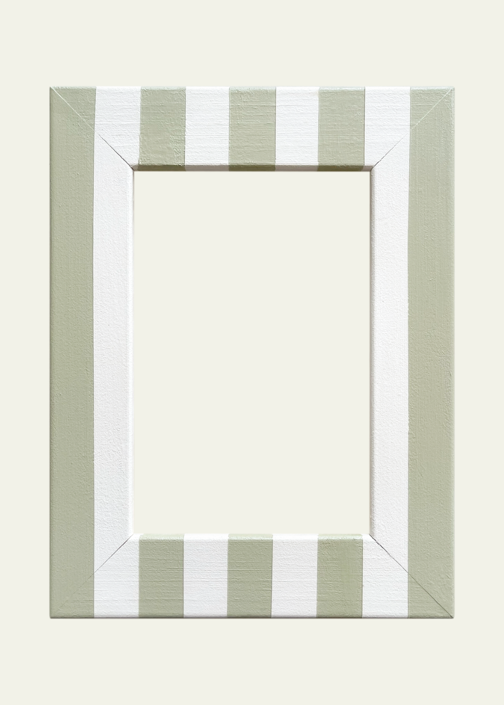 Candy Cane Striped Picture Frame — Milk & Pistachio All The Things