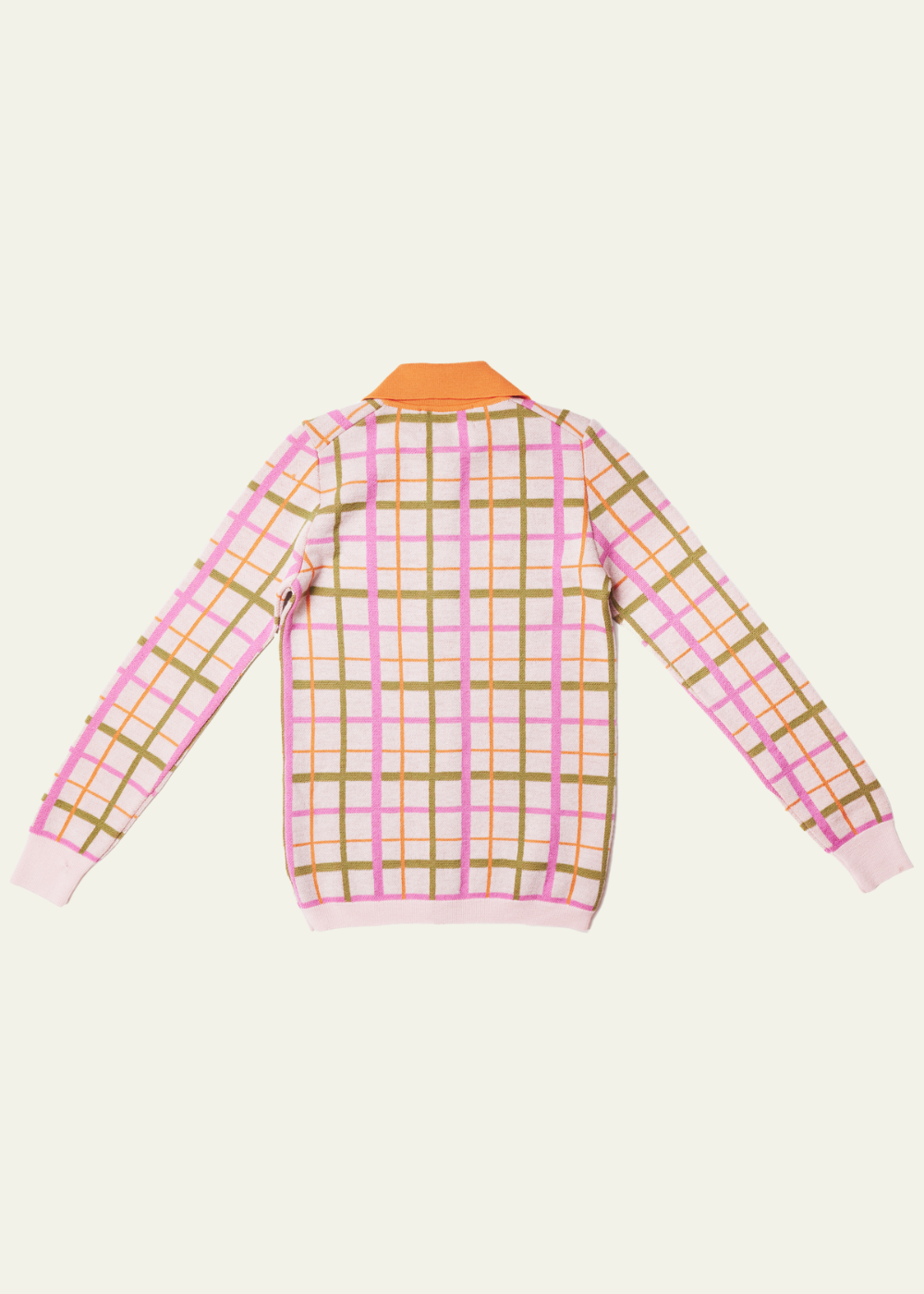 HADES Wool Barbauld Cardigan | Pink Check