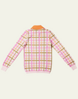 HADES Wool Barbauld Cardigan | Pink Check