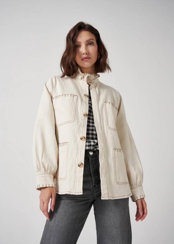 Seventy + Mochi Pablo Jacket in Ecru