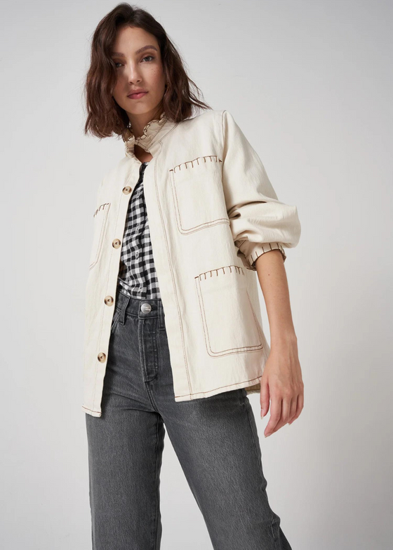 Seventy + Mochi Pablo Jacket in Ecru