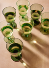 British Colour Standard Handmade Recycled Wine Glass Jade Green Quinn Says