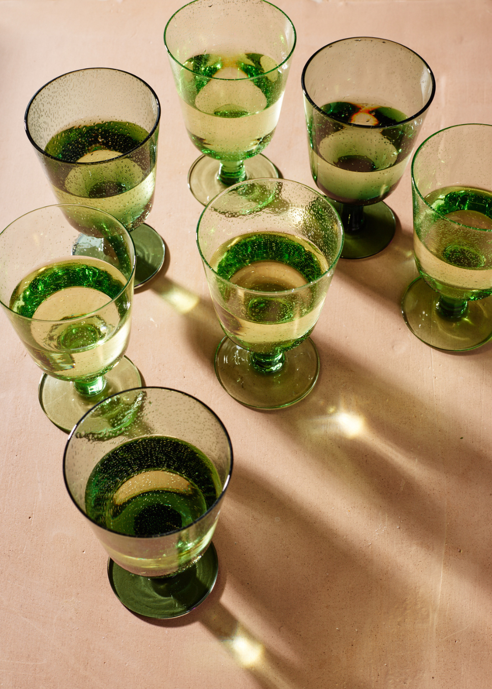 British Colour Standard Handmade Recycled Wine Glass | Malachite Green Quinn Says