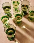 British Colour Standard Handmade Recycled Wine Glass | Malachite Green Quinn Says