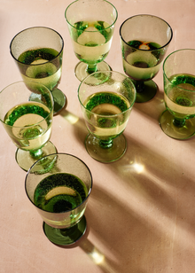  British Colour Standard Handmade Recycled Wine Glass | Malachite Green Quinn Says
