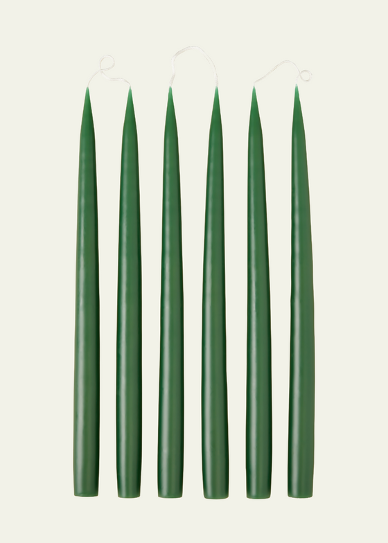 Candle Flair Large Tapered Dinner Candle — Pine Green