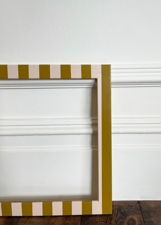 Candy Cane Striped Picture Frame — Shell & Mustard All The Things