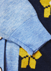 HADES Wool Barbauld Cardigan | Blue Flower