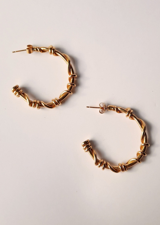 Studio Keble Large Twist Hoops