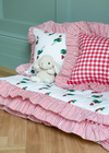 Evie & Skye Ruffled Raspberry Quilt & Pillow Set