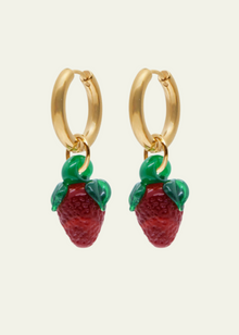  Sandralexandra Wild Strawberry Hoop Earrings Quinn Says