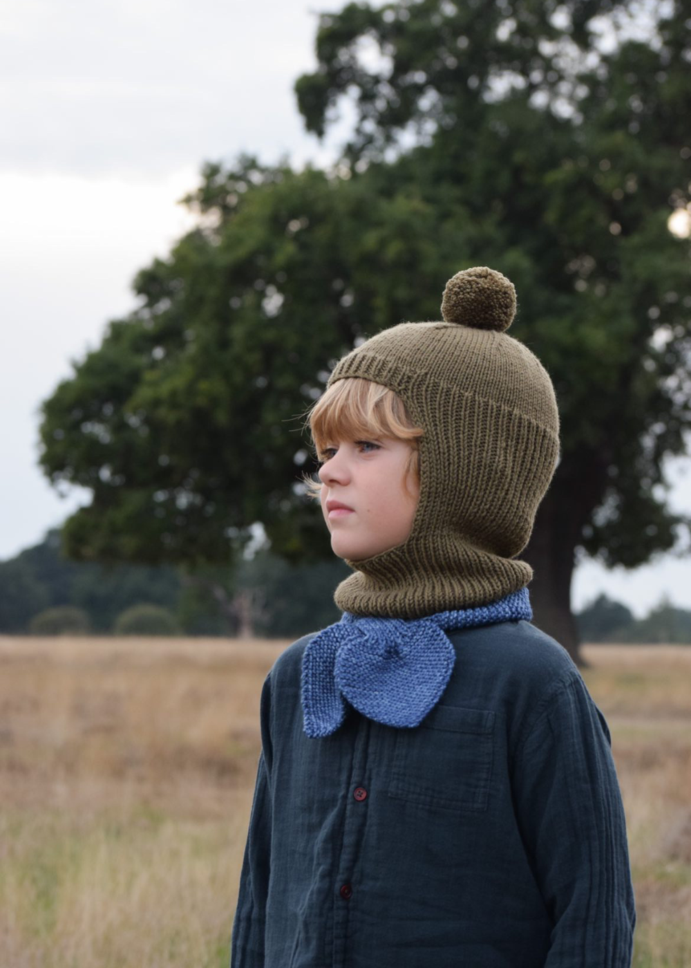 Hand-knitted Merino Little Scarf - Marigold