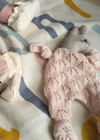 Cotton Knit Baby Comforter Cuddle Cloth - Textured Rabbit
