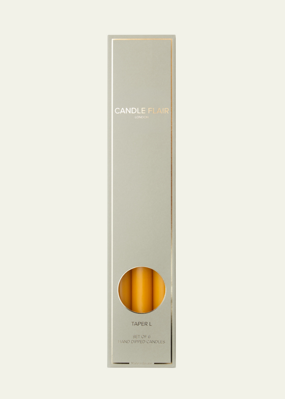 Large Tapered Dinner Candle — Honey