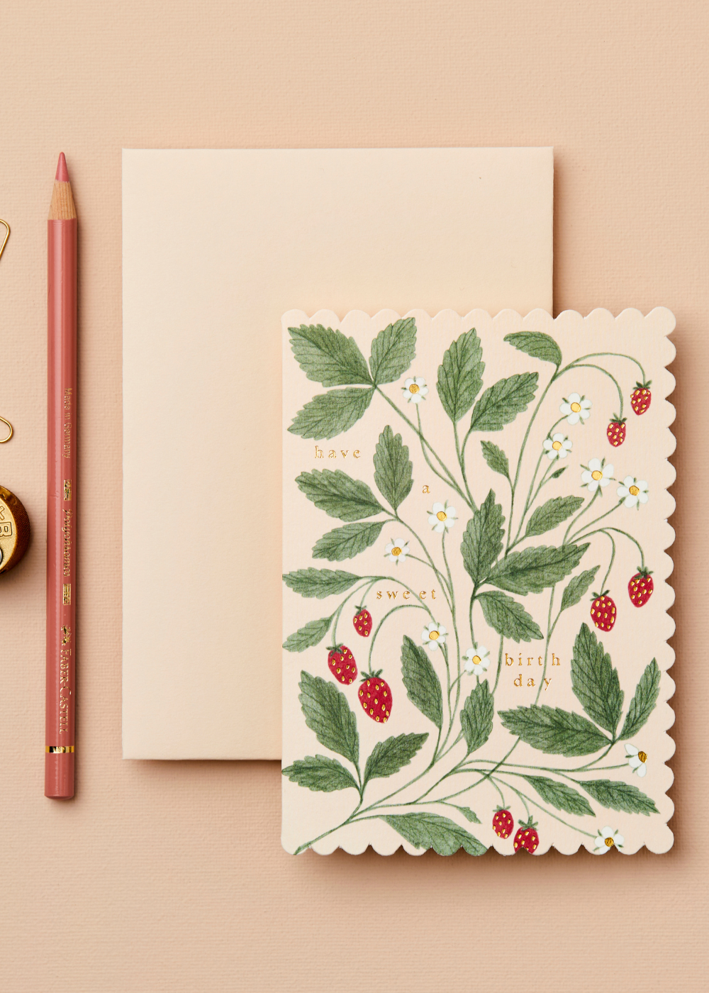 Wanderlust Paper Co. Strawberry &#39;Have a Sweet Birthday&#39; Card