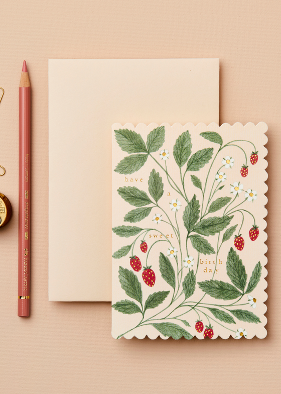 Wanderlust Paper Co. Strawberry 'Have a Sweet Birthday' Card