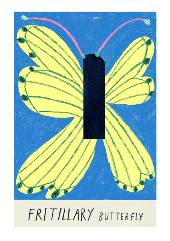 Amyisla Mccombie Fritillary Butterfly Print Quinn Says